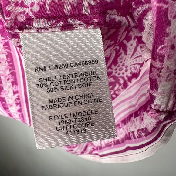 Joie Mauve Pink Floral Peasant Top Size XS - Picture 4 of 7